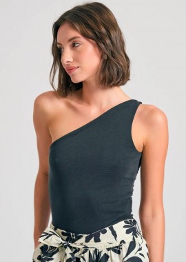Funky Buddha - Funky Buddha Γυναικείο Off Shoulder Κορμάκι FBL011-108-17 Μαύρο