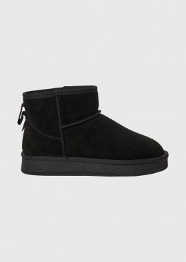 Funky Buddha - Funky Buddha Γυναικεία Δερμάτινα Μποτάκια FBL012-118-08 Μαύρο