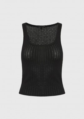 Funky Buddha - Funky Buddha Γυναικείο Rib Tank Top FBL013-110-17 Μαύρο