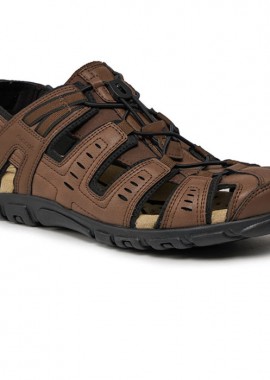 Geox - GEOX U4524C 000ME C6006 STRADA U SANDAL BROWN