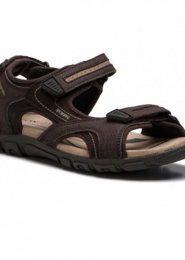 Geox - GEOX U8224D 050AU C0705 STRADA SANDAL BROWN