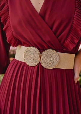 PerfectDress.gr - glam lurex ελαστική ζώνη Sia gold