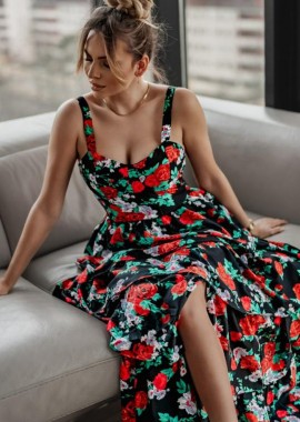 PerfectDress.gr - boho chic αέρινο floral φόρεμα Dorotea