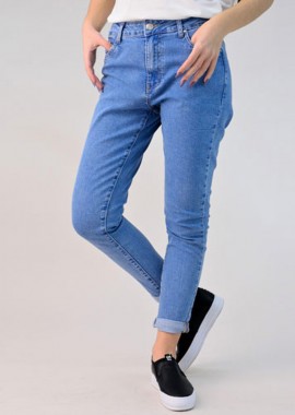 Potre OR - Παντελόνι τζιν mom fit Μπλε Τζιν 965