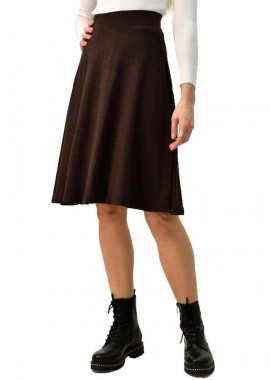 First Woman - Γυναικεία φούστα σε Α γραμμή Καφέ 4956
