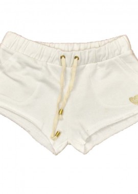 Summer - Γυναικείο σορτσάκι με σχέδιο καρδιά φούτερ Λευκό 8616