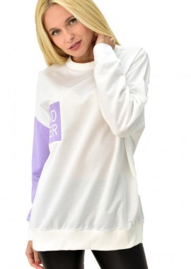 Potre OR - Γυναικείο φούτερ με σχέδιο Μωβ 7967