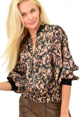 Potre OR - Γυναικεία ζακέτα με λαχούρια Μαύρο 12967