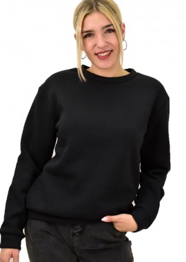 First Woman - Μπλούζα φούτερ basic Μαύρο 204
