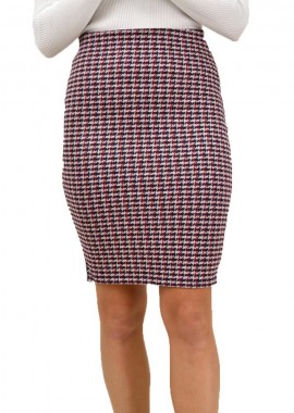 Potre OR - Μidi φούστα με λάστιχο στην μέση Μπλε Σκούρο 18557