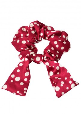 Potre OR - Αξεσουάρ μαλλιών Scrunchies πουά Μπορντώ 23248