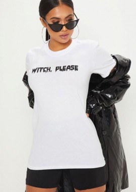 sense-shop - WITCH PLEASE WHITE TSHIRT