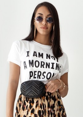 sense-shop - MORNING PERSON WHITE T-SHIRT