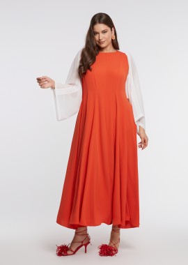 MAT FASHION - Μπολερό μουσελίνα με αέρινα μανίκια