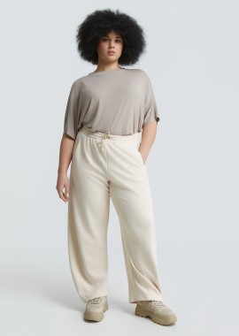 MAT FASHION - Relaxed βαμβακερό φούτερ παντελόνι