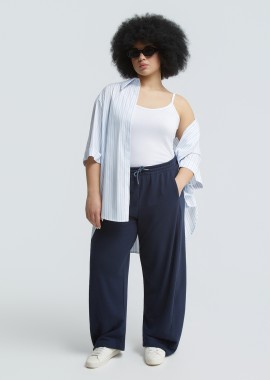 MAT FASHION - Relaxed βαμβακερό φούτερ παντελόνι