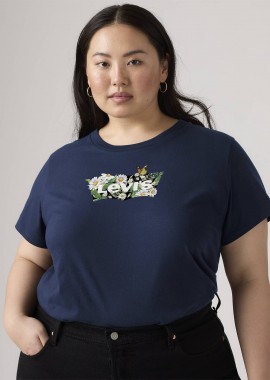 LEVI'S - The Perfect Tee Daisy Navy Blue