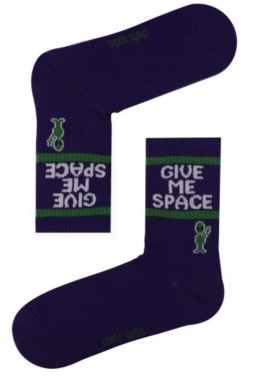 chetic socks - Κάλτσες Give Me Space Alien μοβ unisex