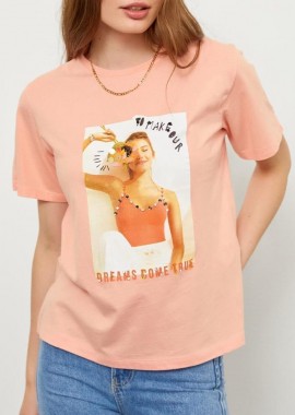 SOU - Γυναικείο t-shirt με ηλίανθο