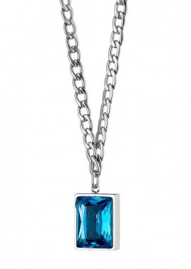 AMOR AMOR - Κολιέ Από Ανοξείδωτο Ατσάλι Με Swarovski AS14199