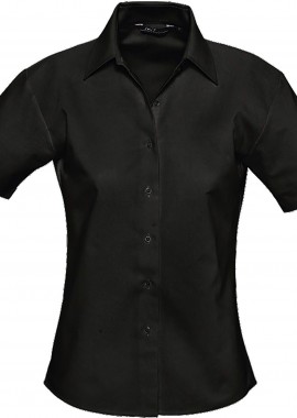 - Γυναικείο κοντομάνικο πουκάμισο oxford Elite SOLS 16030 Black