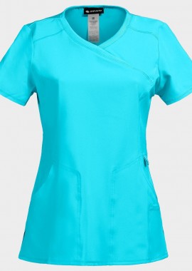 - Γυναικεία ιατρική μπλούζα WRAP CKE2625A CHEROKEE 08001888 Turquoise
