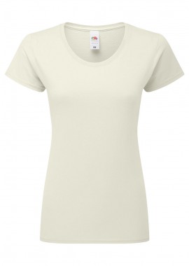 - Γυναικείο T-Shirt Iconic 195 Ringspun Premium Fruit of the Loom 61-424-0 Natural