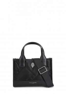 Kurt Geiger - Shopping γυναικεία Kurt Geiger Μαύρο-Ασημί XS Recycled SQ Shopper 100