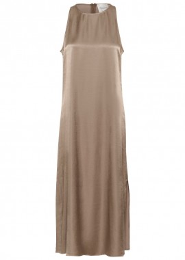 MY ESSENTIAL WARDROBE - ΓΥΝΑΙΚΕΙΟ ΜΑΞΙ ΦΟΡΕΜΑ MY ESSENTIAL WARDROBE ESTELLE LONG DRESS ΚΑΝΟΝΙΚΗ ΓΡΑΜΜΗ ΚΑΦΕ