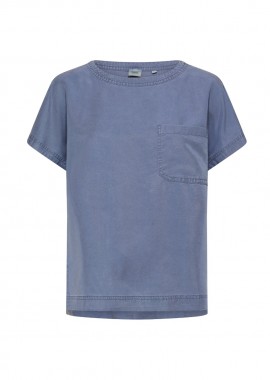CAMEL ACTIVE - ΓΥΝΑΙΚΕΙΟ T-SHIRT CAMEL ACTIVE ΜΕ ΤΣΕΠΗ ΜΠΛΕ