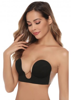 fashionroom - ΜΑΥΡΟ ΑΥΤΟΚΟΛΛΗΤΟ ΣΟΥΤΙΕΝ - V BRA
