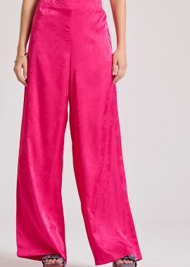 FUNKY BUDDHA - Wide leg παντελόνα με jacquard pattern