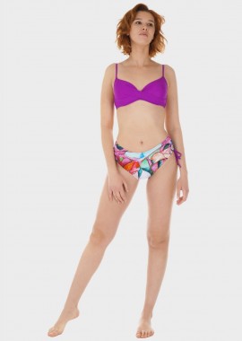 gsecret - Γυναικείο σετ μαγιό bikini ενσωματωμένη ενίσχυση slip all print ψηλόμεσο. Καλύπτει C-D CUP. ΜΩΒ