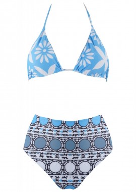 gsecret - Γυναικείο set bikini τριγωνάκι αποσπώμενη ενίσχυση με δέσιμο στο λαιμό και στην πλάτη. Καλύπτει Β Cup ΣΙΕΛ