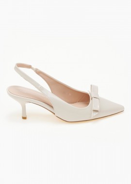 Issue - Γόβες slingback με ιδιαίτερο φιόγκο - Μπεζ