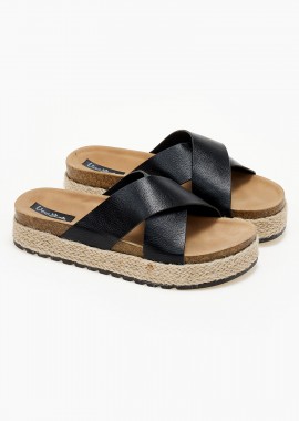Issue - Flatform με χιαστή φάσες - Μαύρο