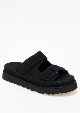 Issue - Suede σανδάλια με λουράκια scratch - Μαύρο