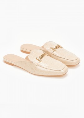 Issue - Loafers με διακοσμητική αγκράφα - Μπεζ