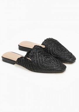 Issue - Loafers με πλεκτο σχέδιο - Μαύρο