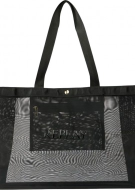 Replay - REPLAY μαύρη shopping bag FW3727