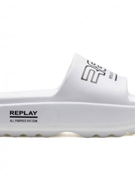 Replay - REPLAY λευκή σαγιονάρα BRIXY PRINT