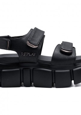 Replay - REPLAY μαύρο σανδάλι NUSTY VELCRO