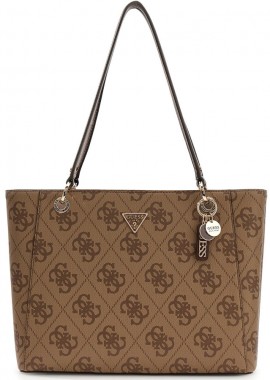 Guess - Guess μπεζ latte τσάντα ώμου NOELLE SO9672250