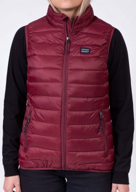 EMERSON - WOMEN'S FAKE DOWN PUFFER VEST JACKET ΚΟΚΚΙΝΟ