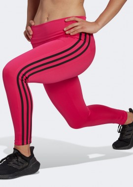 ADIDAS PERFORMANCE - ADIDAS DESIGNED 2 MOVE HIGH RISE 3-STRIPES 7/8 TIGHTS ΡΟΖ