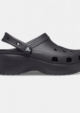 CROCS - CROCS CLASSIC PLATFORM CLOG ΜΑΥΡΟ