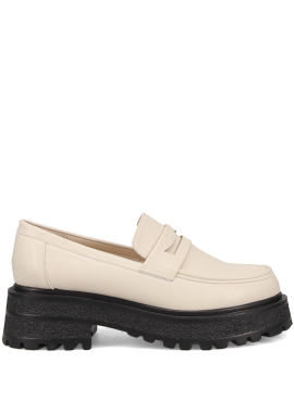 MIGATO - Εκρού chunky loafer