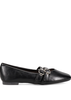 IDEAL SHOES - Μαύρη μπαλαρίνα