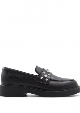 ALDO - Μαύρο δερμάτινο loafer VERIMA