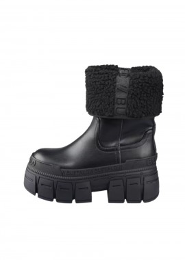 BUFFALO - Buffalo Γυναικεία Μποτάκια GOSPHER Fold Warm –Μαύρα-1270132-BLACK